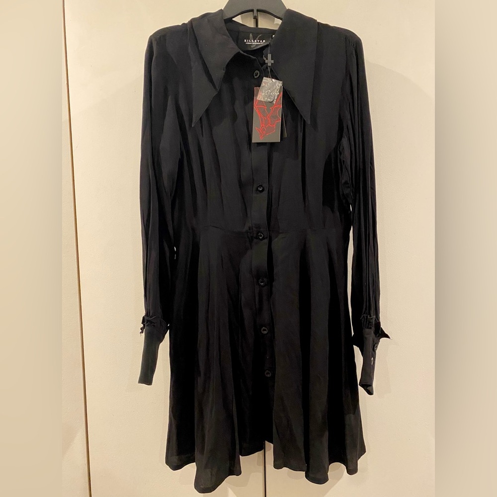 Killstar 🖤 Kimaris Long-Sleeve Gothic 🖤 Black Dress NWT ✨ - Picture 4 of 10